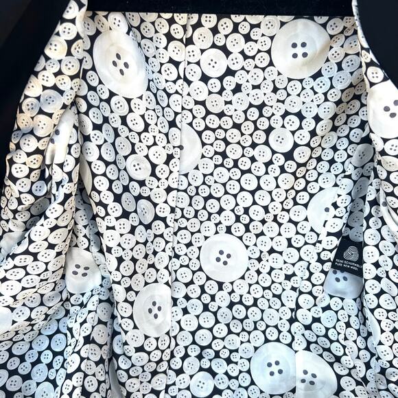 Vintage 90s Escada Margaretha Ley Black Blazer Buttons Wool Jacket 36 Couture 4 - Picture 12 of 13